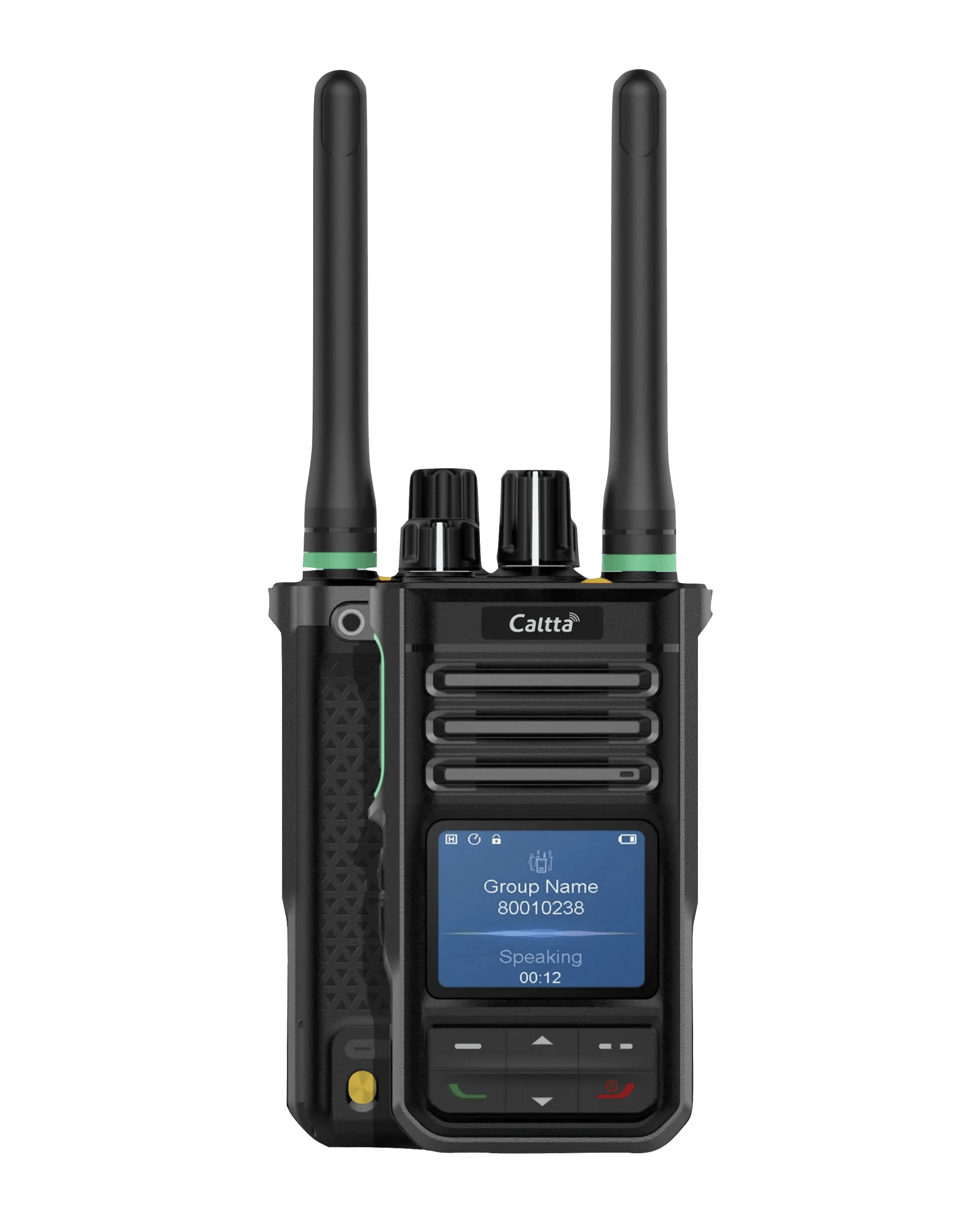 Caltta PH660 專業 DMR 對講機多角度視圖,支援 GPS 與藍牙功能